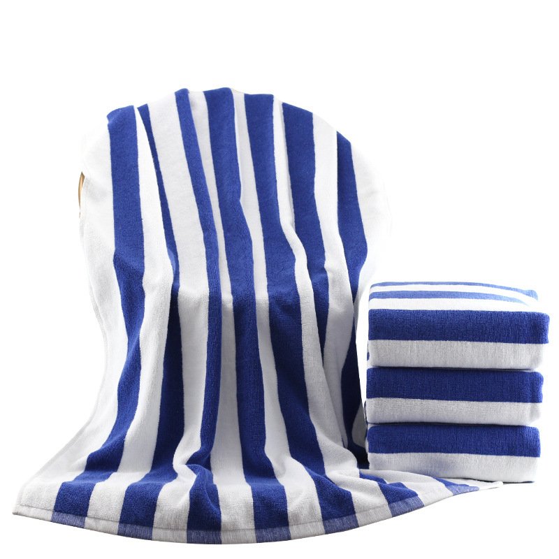 3a417671-c69b-4e26-ab98-8639324bf562.jpg Cotton Yarn-dyed Jacquard Beach Bath Towel - Image 5