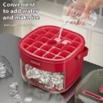 Press-type Convenient Outdoor Portable Ice Tray Large Capacity Ice Bucket 48 Extra-Large Ice Maker Food Grade Plastic Storage Tray Essential Kitchen Gadget - Image 4