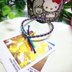 Contrasting Color Rubber Band Braided Twist Hair Tie - Image 3