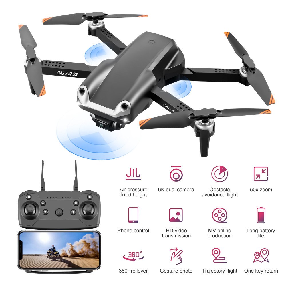 3c2f83a3-3b3a-42ef-b429-9d41b67e1191.jpg UAV Folding Four Axis 4K High Definition Dual Camera Aerial Model - Image 4