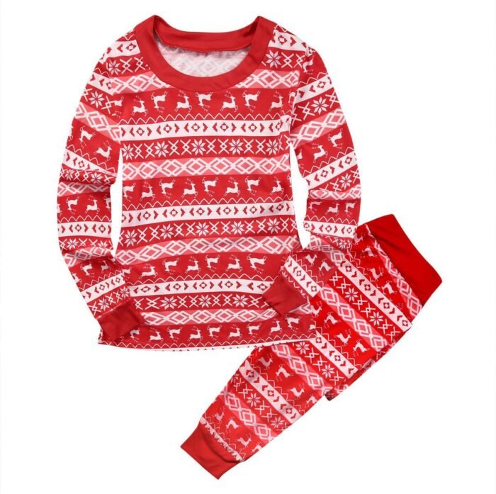 Christmas Parent-child Printed Loungewear Pajamas Set - Image 4