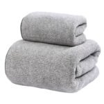 Thick Bamboo Charcoal Fiber Coral Fleece Towels Suit - Image 5