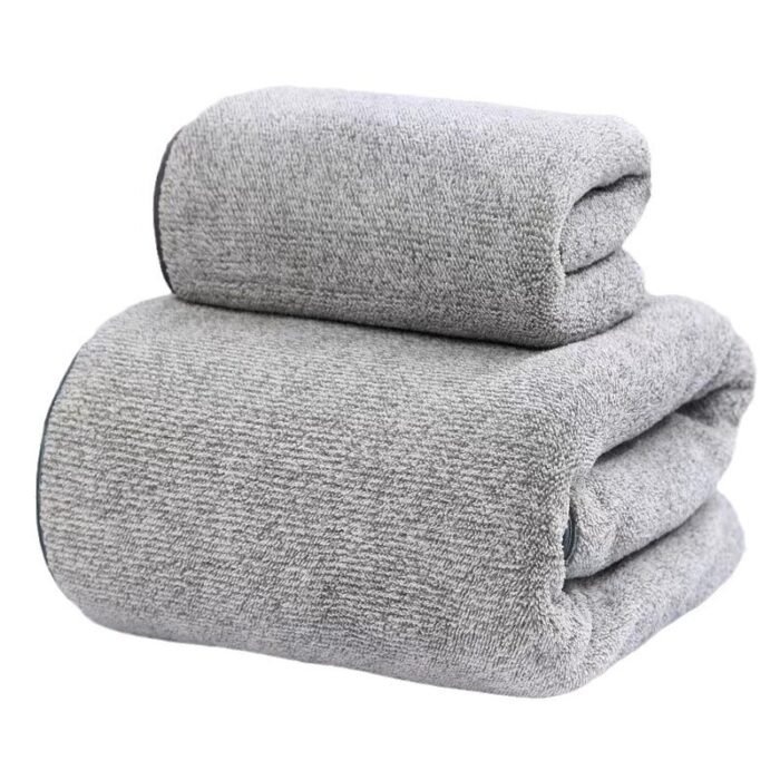 Thick Bamboo Charcoal Fiber Coral Fleece Towels Suit - Image 5