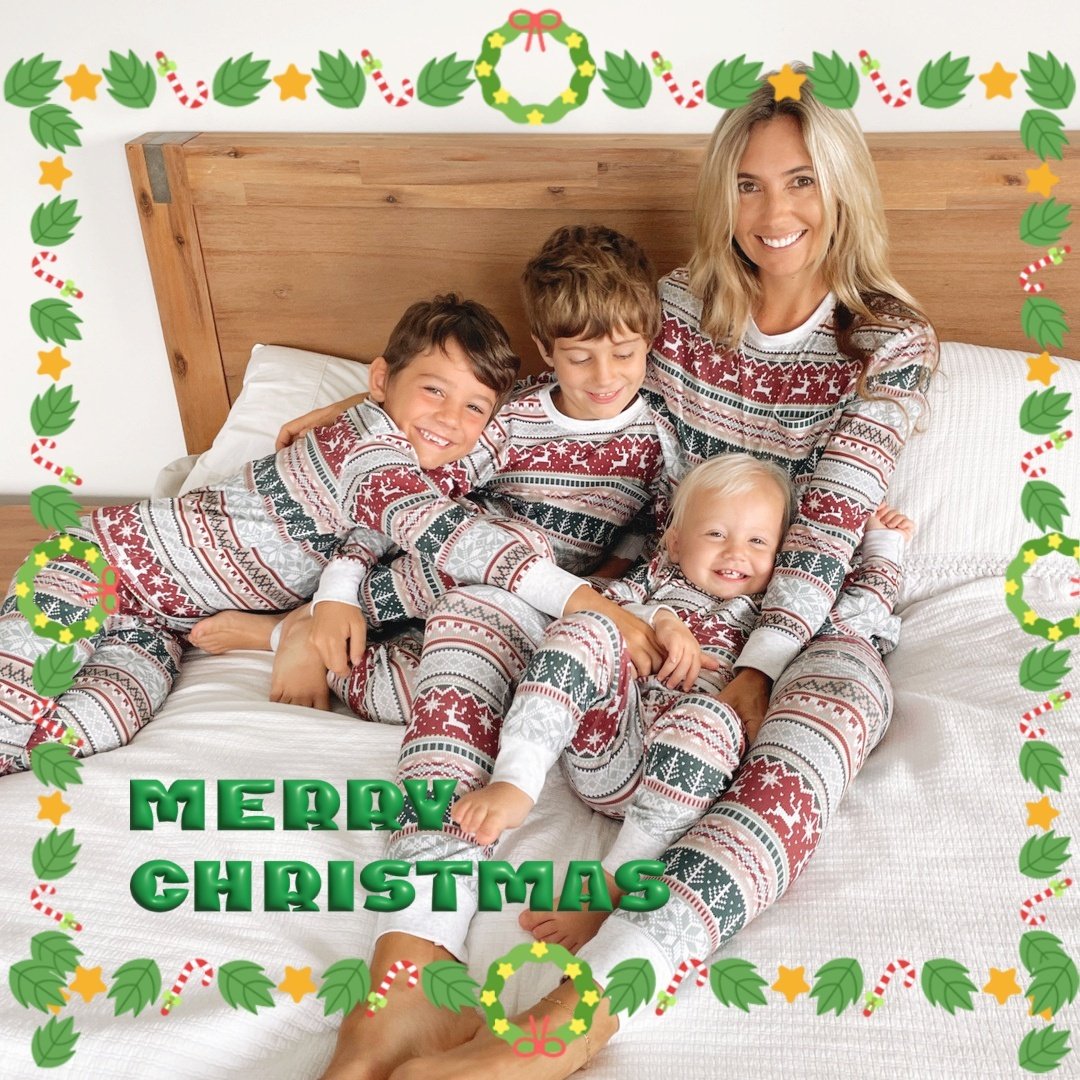 3fc381b2-8a1a-4b0c-8376-5a65e1019555.jpg 2024 Family Christmas Matching Pajamas Set Xmas Adult Kids Mother And Daughter Father Son Sleepwear Baby Family Look Outfits - Image 1