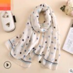 Spring, summer and autumn, new flowers, elegant and high-end artificial silk scarf, female decorative shawl, sunscreen beach towel - Image 8