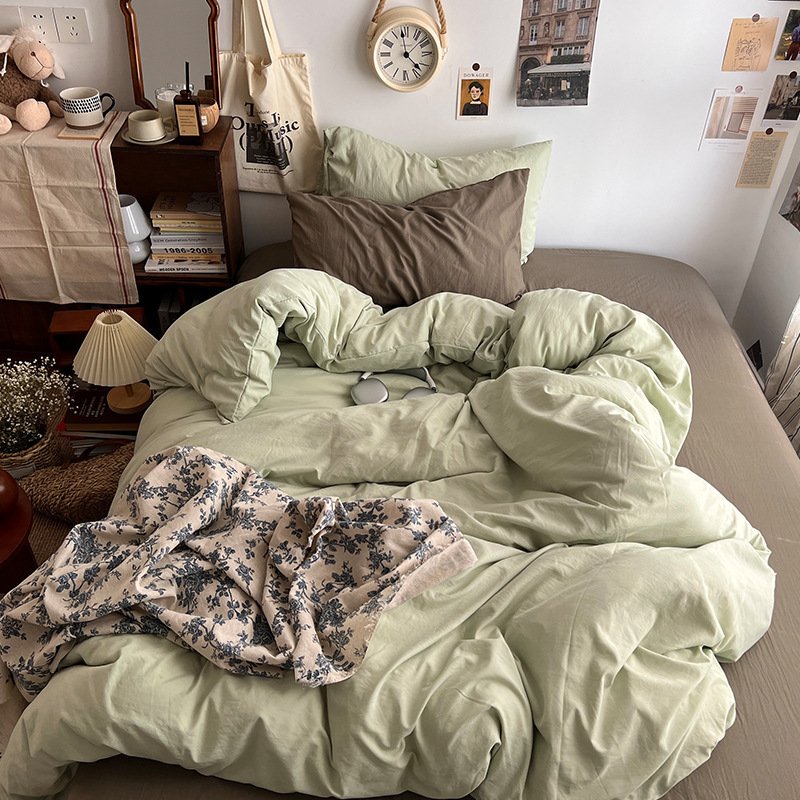 4138a101-a7b1-4c35-8911-eac2e5b919e3.jpg Super Soft Mixed Washed Cotton Four-piece Set - Image 2