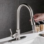 Pull-out Hot And Cold Household Kitchen And Dishwashing Brushed Copper Sink Faucet - Image 2