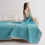 Cool Silk Summer Quilt Solid Color Printing Airable Cover - Image 8