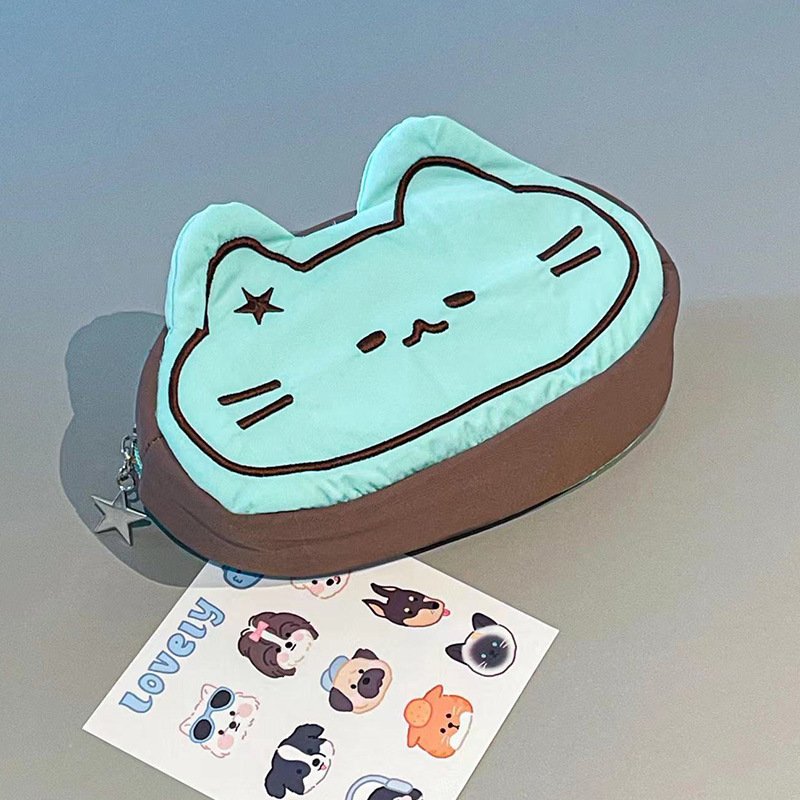 4acd33ef-deec-45d8-9c6d-ad3d9a01fd82.jpg Cartoon Cute Caramel Cat Pencil Case Good-looking - Image 4