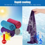 Sports Towel Physical Cooling Microfiber Instant Cool Ice Face Towels For Gym Swimming Yoga Running Cycling Quick Drying Towel - Image 5