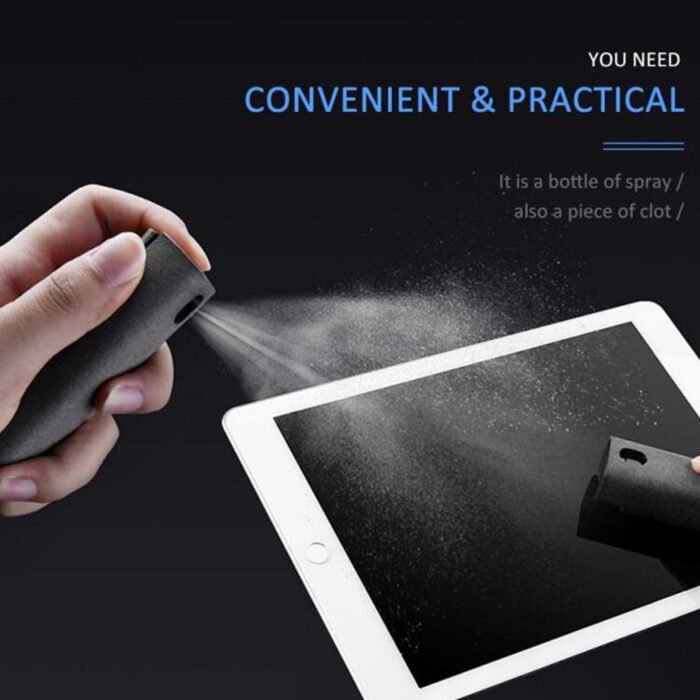 2 In 1 Phone Computer Screen Cleaner Kit For Screen Dust Removal Microfiber Cloth Set - Image 1