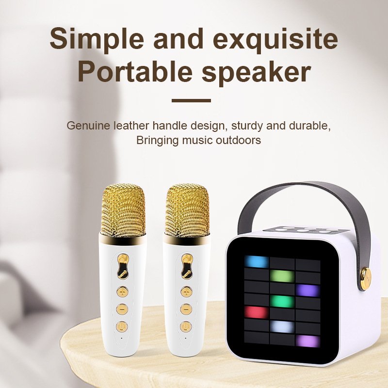 4ff171d3-bb66-4cfe-b379-219763f18441.jpg Bluetooth Speaker Portable Belt Microphone Split - Image 1