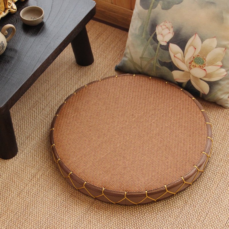 530159100578.jpg Zabuton Meditation Chair, Japanese Tatami mat, Zabuton straw cushion - Image 4