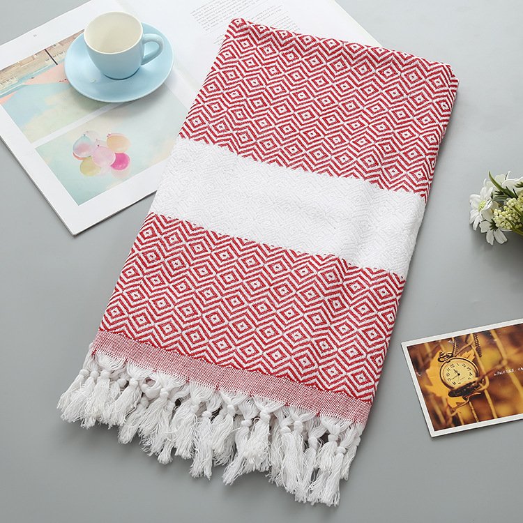 58dd259f-71dc-4221-ab6a-a74dfc90ef1f.jpg Handmade Tassel Blanket Turkish Beach Towel - Image 9