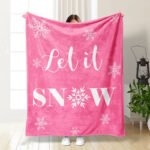 Christmas Thickening Print Flannel Blanket - Image 8