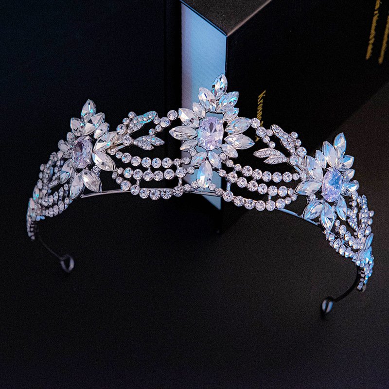5cf71267-9be4-476f-a1e3-8d6211dc655e.jpg New European And American 3A Zirconia Bridal Wedding Crown - Image 4