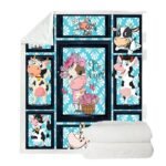 Cows Pattern Cartoon Children's Printed Blanket - Image 6