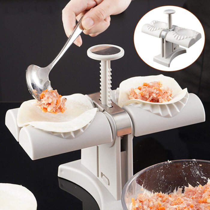 Dumpling Mould Double Head Dumpling Mold Lazy Artifact Manual Press Noodle Dumpling Maker Kitchen Accessories Dumpling Maker - Image 1
