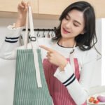 Women Aprons Waterproof Adjustable Neck Strap Absorbent Cooking Gardening BBQ Baking Sleeveless Kitchen Apron with Pocket - Image 3