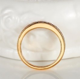 609656965140.jpg Exclusive love ring European and American style wedding ring 18K gold high-grade AAA zircon ring - Image 3