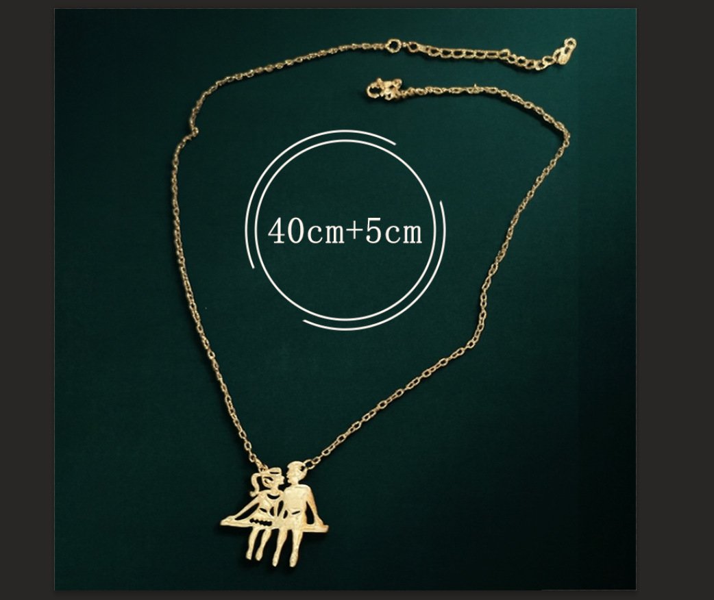 60fac080-da1c-4e21-8dc4-be0d8e156423.jpg Fashion Stainless Steel 18K Gold Men And Women Couple Ins Style Necklace - Image 5