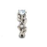 European and American fashion zircon jewelry Princess engagement ring - Image 5