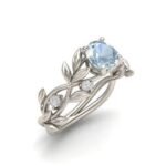 European and American fashion zircon jewelry Princess engagement ring - Image 3