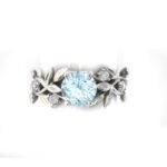 European and American fashion zircon jewelry Princess engagement ring - Image 4