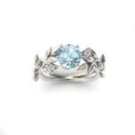 European and American fashion zircon jewelry Princess engagement ring - Image 6