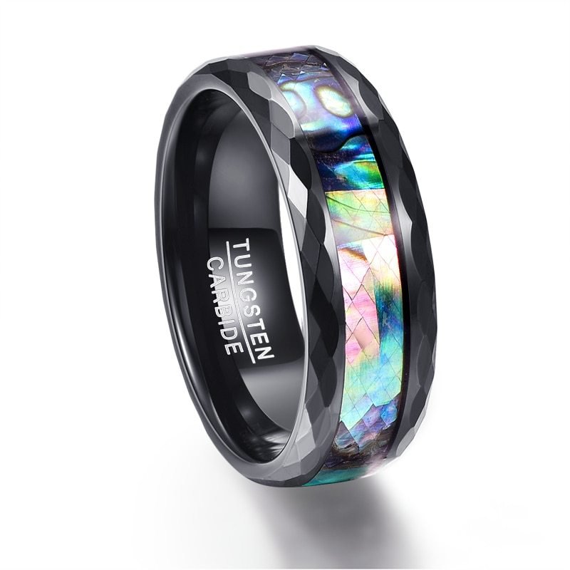 6133360846563-22.jpg Tungsten Gold Ring With Black Veneer Plating - Image 1