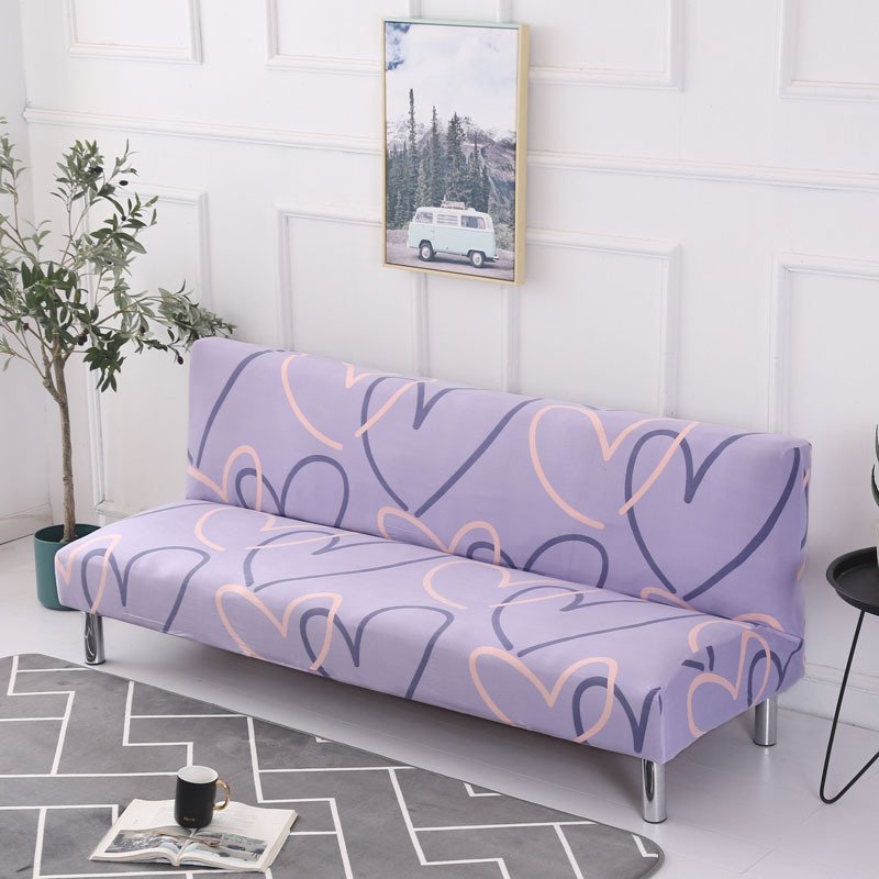 619927148943.jpg No armrest folding sofa bed cover - Image 7