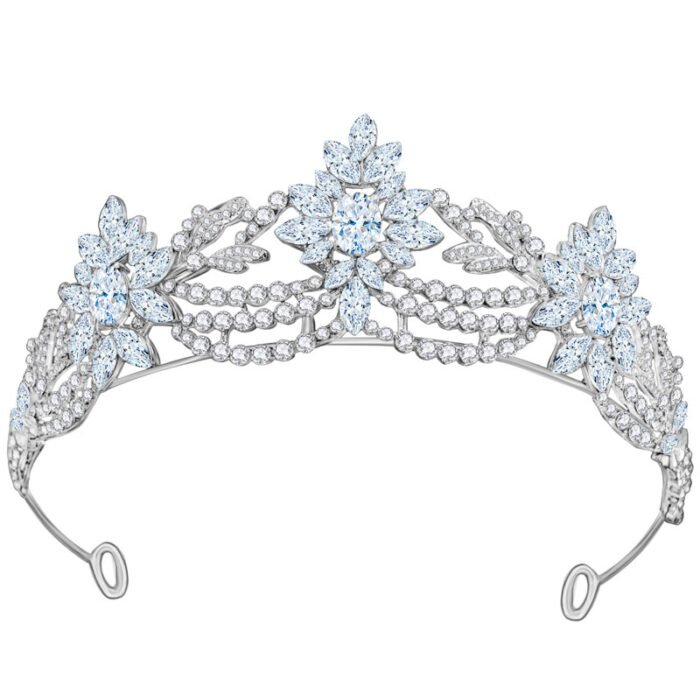 New European And American 3A Zirconia Bridal Wedding Crown - Image 5