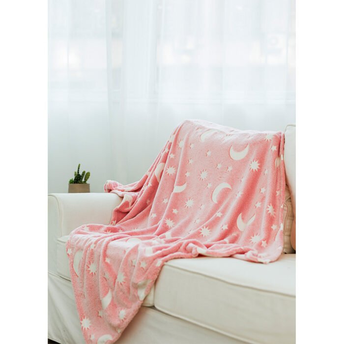 Baby Cartoon Air Conditioner Quilt Luminous Blanket Single Office Nap Flannel - Image 4