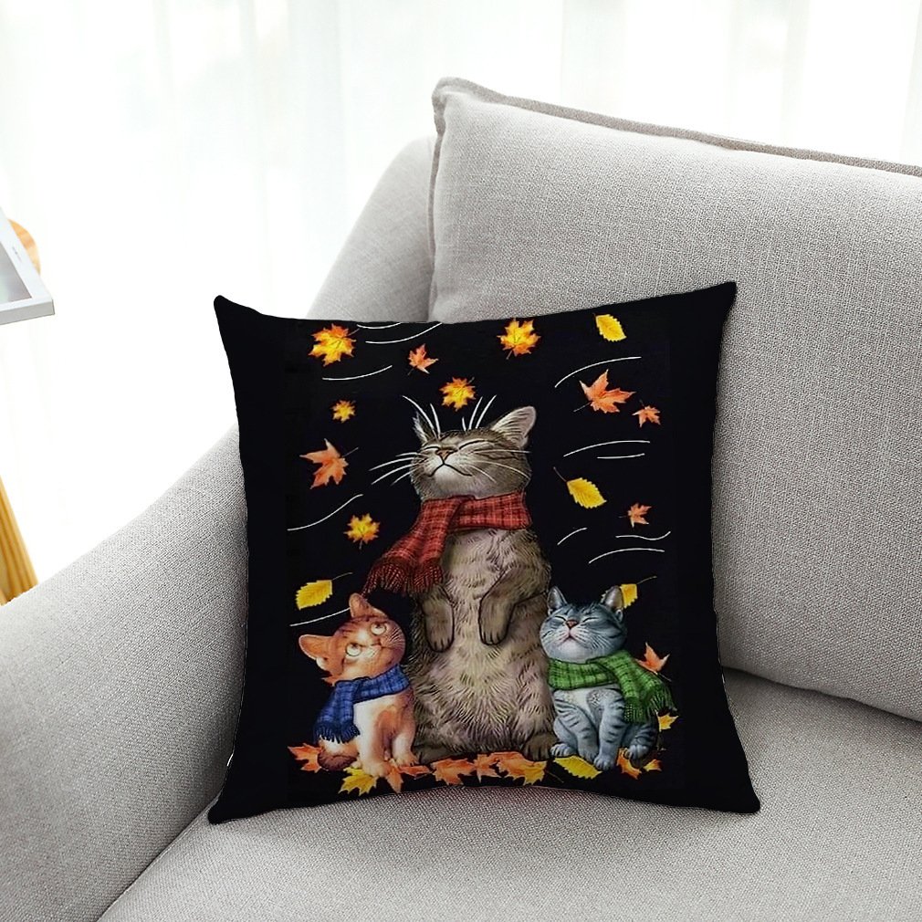 650ed5da-b310-4b7c-b068-65f6248cd7c8.jpg Cat Series Cotton And Linen Automobile Pillow Cover - Image 2