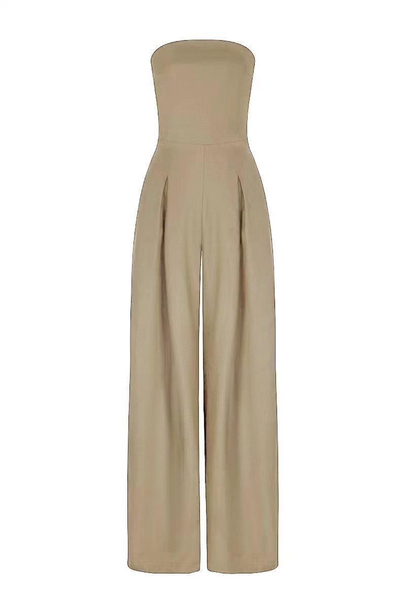668b9868-80fc-49cf-a2e5-d8b227fb8ce2.jpg Loose Tube-top Jumpsuit Ins Fashion Backless Wide Leg Long Pants Overalls Women's Clothing - Image 7
