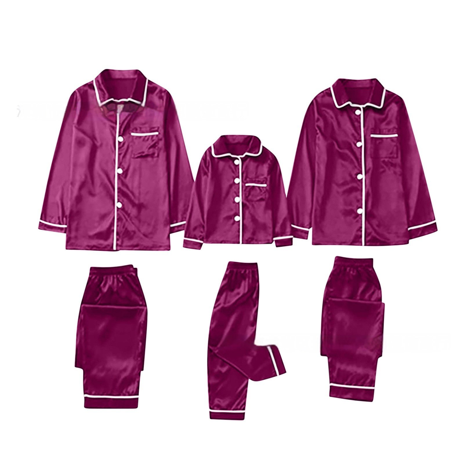 66fd8f2f-3f17-42c0-ab36-5ab95417331a_fine.jpeg Children's Long-sleeved Parent-child Ice Silk Pajamas Suit - Image 8