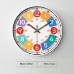 Early Education Cartoon Mute Children's Time Management Quartz Home Wall Mounted Clock - Image 9