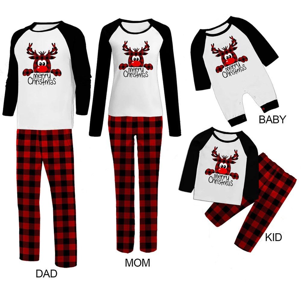 6a17d086-dc6f-4710-ab5a-e4b1d1cc28e5.jpg Family Christmas Pajamas Matching Sets Christmas Sleepwear Parent-Child Pjs Outfit For Christmas Holiday Xmas Party - Image 5