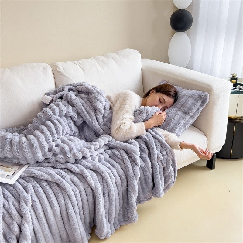 6eb514eb-22f6-47e0-af7e-e81a3d04181b.jpg Blanket Heavy Weight Flannel Blanket - Image 1