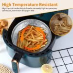 Non-stick Aluminum Foil Liners Air Fryer Disposable Paper Liner Oil-proof Steaming Basket Kitchen Tool BBQ Drip Pan Tray - Image 4