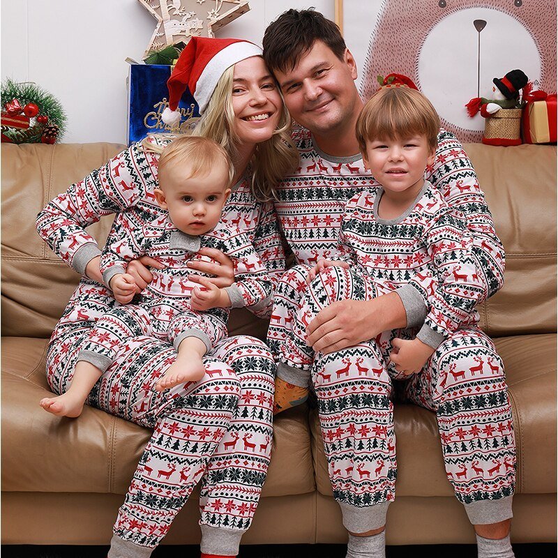 7206c1da-58d2-4e90-9679-94fa25884a32.jpg Christmas Pajamas Family Matching New Year Father Mother Kids Baby Look Clothes Set Dad Mom And Daughter Son Pyjamas Outfit - Image 3