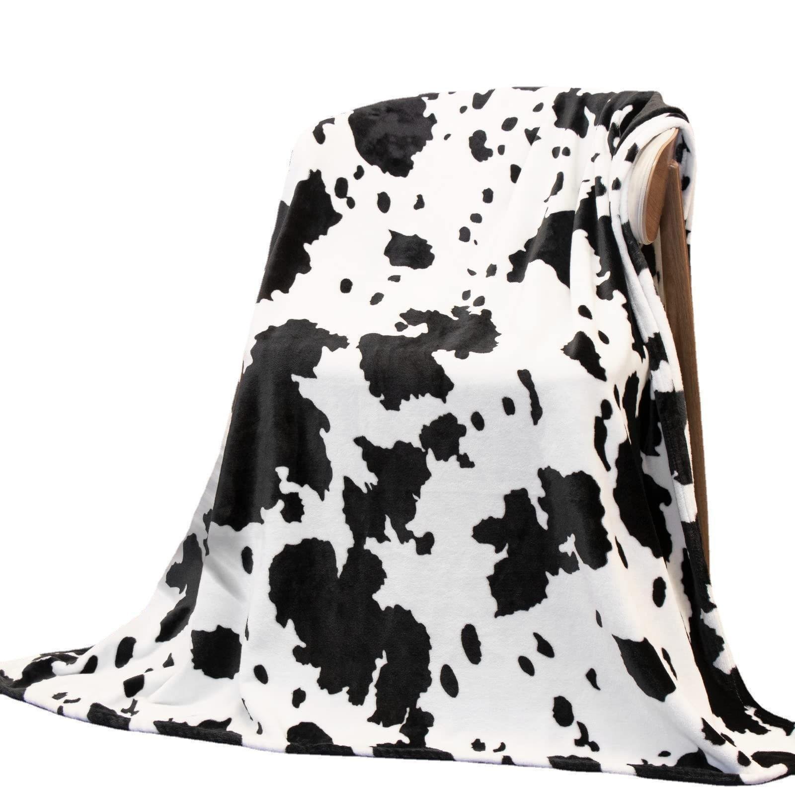 750797e7-b919-40d4-9395-a7643107ec13.jpg Cow Print Blanket Flannel Blanket - Image 2