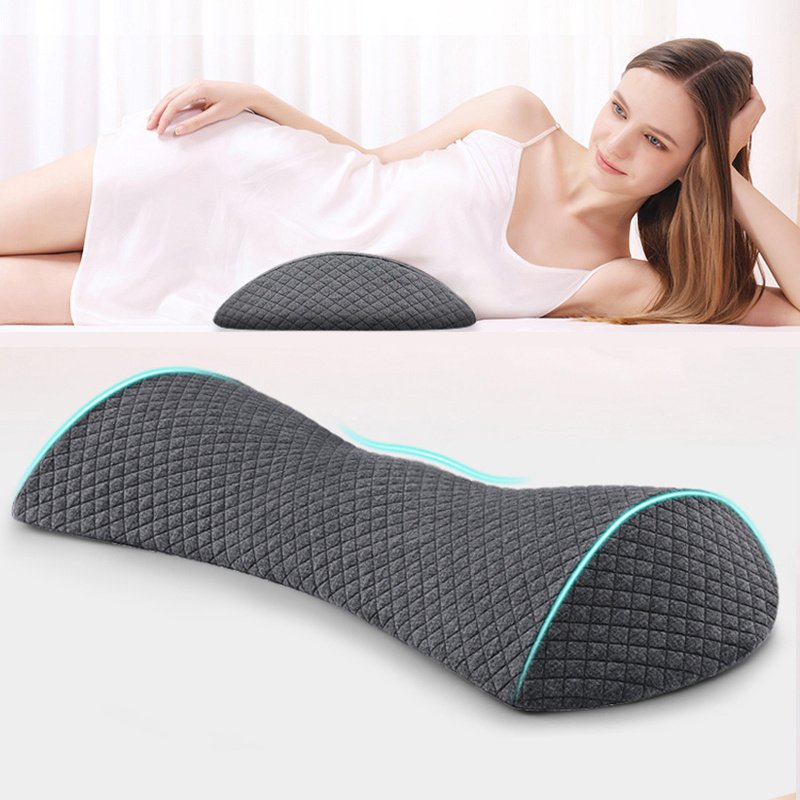 76392a1e-689a-4278-a78b-65bd8fecfd08.jpg Pregnant Woman Sleeping On Bed To Support Lumbar Cushion - Image 1
