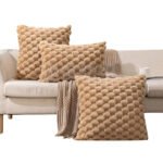 Woven Fleece Solid Color Pillow Waist Rest Pillow Cover - Image 5