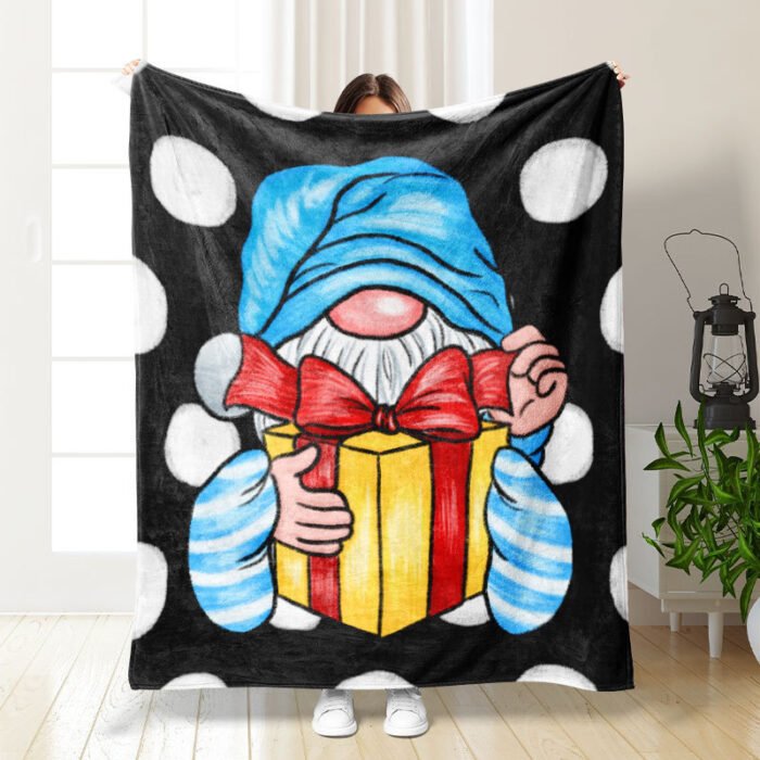 Christmas Thickening Print Flannel Blanket - Image 5