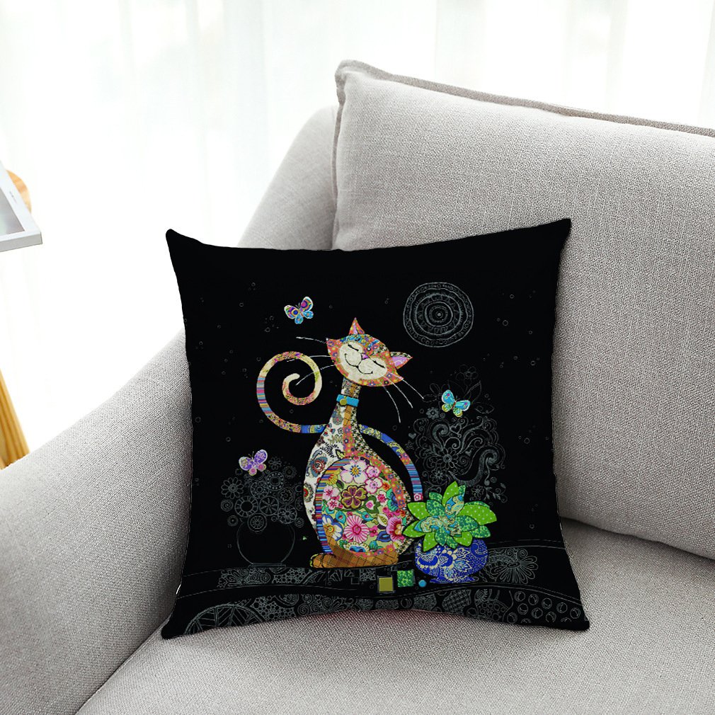 77a98738-9bea-4d53-9065-ef2b8bd7eb02.jpg Cat Series Cotton And Linen Automobile Pillow Cover - Image 3