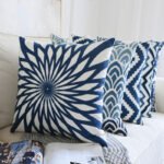 Classical embroidered home pillow without core - Image 2