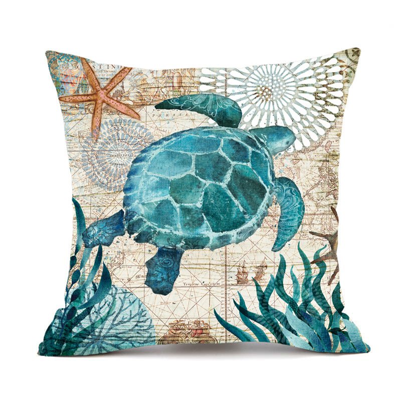 797582791320.jpg Cushion Covers Sea Turtle Printed Throw Pillow Cases For Home Decor Sofa Chair Seat - Image 8