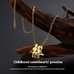 Fashion Stainless Steel 18K Gold Men And Women Couple Ins Style Necklace - Image 3