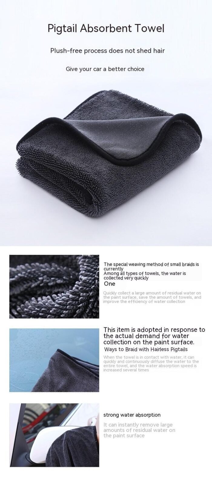 Small Braid Twisting Towel Car Glass Washing Cleaning - Image 6